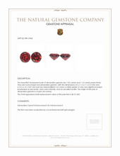 2.20 Ct.Tw.Total Carat Weight Red Almandine Garnet Pair from Ceylon (Sri Lanka) Appraisal