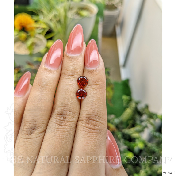 2.20 Ct.Tw. Almandine Garnet Pair from Ceylon (Sri Lanka)