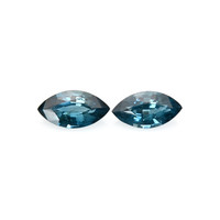 2.07&nbsp;Ct.Tw.Total Carat Weight Greenish Blue Sapphire Pair from Madagascar Video