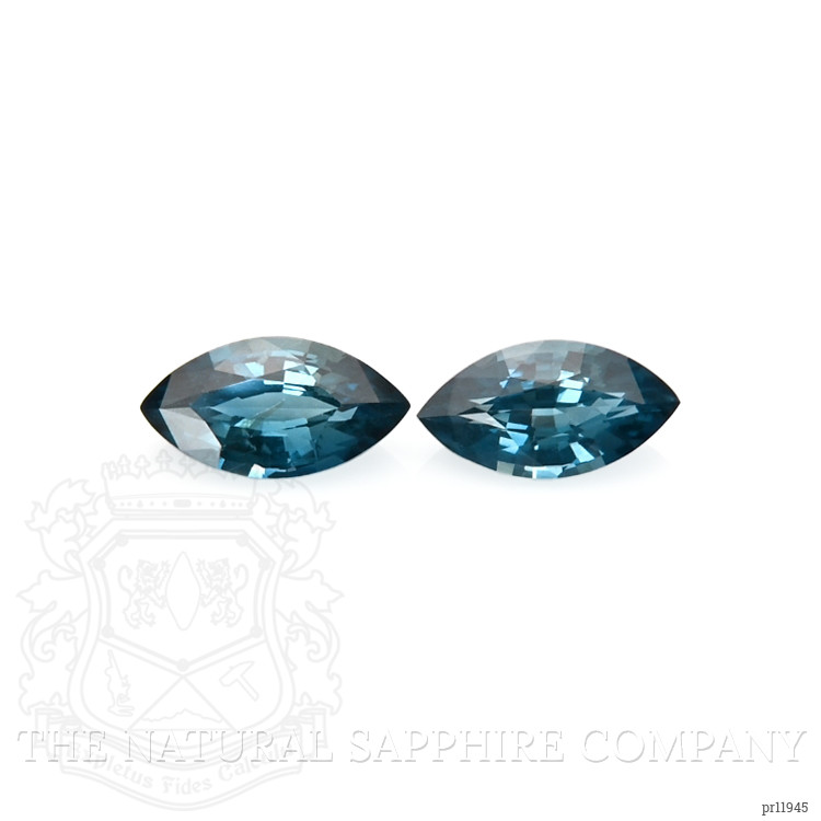 2.07 Ct.Tw. Greenish Blue Sapphire Pair from Madagascar