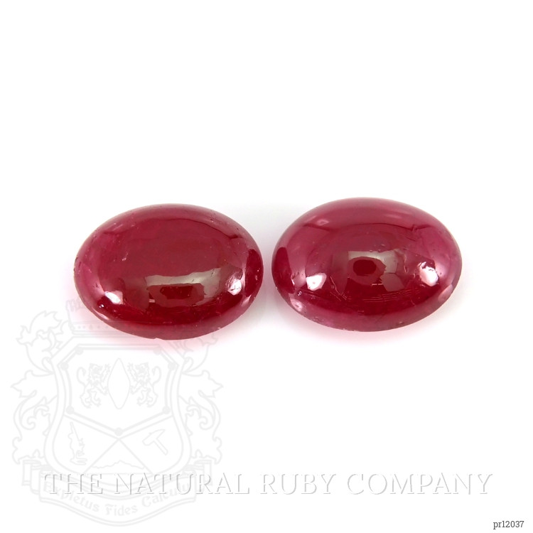 3.32 Ct.Tw. Cabochon Ruby Pair from Mozambique