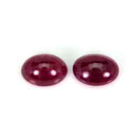 3.74&nbsp;Ct.Tw.Total Carat Weight Cabochon Ruby Pair from Mozambique Video