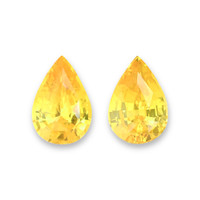 10.06&nbsp;Ct.Tw.Total Carat Weight Yellow Sapphire Pair from Ceylon (Sri Lanka) Video