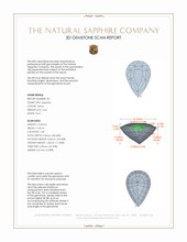 10.06 Ct.Tw.Total Carat Weight Yellow Sapphire Pair from Ceylon (Sri Lanka) 3 D Scan Report