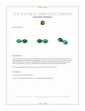 1.92&nbsp;Ct.Tw.Total Carat Weight Cabochon Emerald Pair from Zambia Appraisal