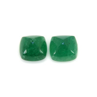 13.16 Ct.Tw.Total Carat Weight Cabochon Emerald Pair from Zambia Video