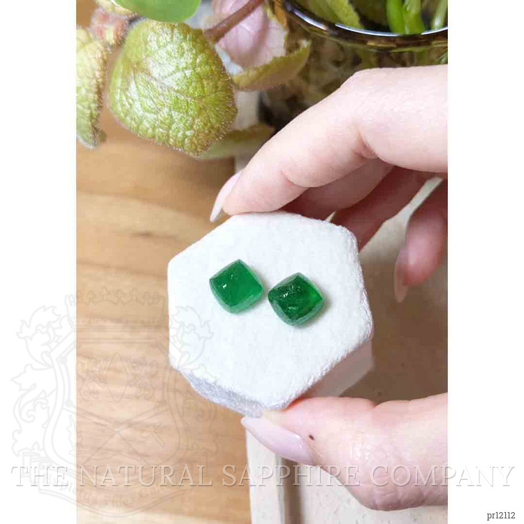 13.16 Ct.Tw. Cabochon Emerald Pair from Zambia