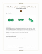 1.07&nbsp;Ct.Tw.Total Carat Weight Emerald Pair from Zambia Appraisal