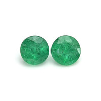 1.07 Ct.Tw.Total Carat Weight Emerald Pair from Zambia Video