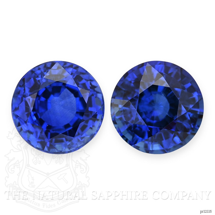 2.43 Ct.Tw. Blue Sapphire Pair from Ceylon (Sri Lanka)