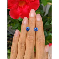 3.17&nbsp;Ct.Tw.Total Carat Weight Blue Sapphire Pair from Ceylon (Sri Lanka) Life Style