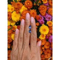 2.82&nbsp;Ct.Tw.Total Carat Weight Blue Sapphire Pair from Ceylon (Sri Lanka) Life Style