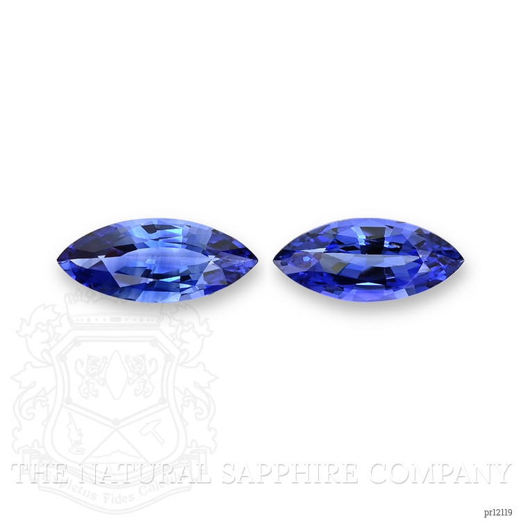 2.35 Ct.Tw. Blue Sapphire Pair from Ceylon (Sri Lanka)
