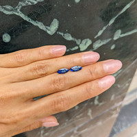 2.35&nbsp;Ct.Tw.Total Carat Weight Blue Sapphire Pair from Ceylon (Sri Lanka) Life Style