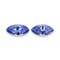 2.29 Ct.Tw.Total Carat Weight Blue Sapphire Pair from Madagascar Video
