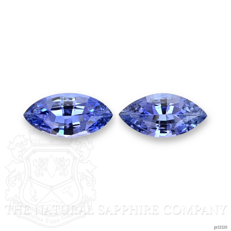 2.29 Ct.Tw. Blue Sapphire Pair from Madagascar