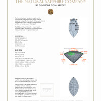 2.29&nbsp;Ct.Tw.Total Carat Weight Blue Sapphire Pair from Madagascar 3 D Scan Report