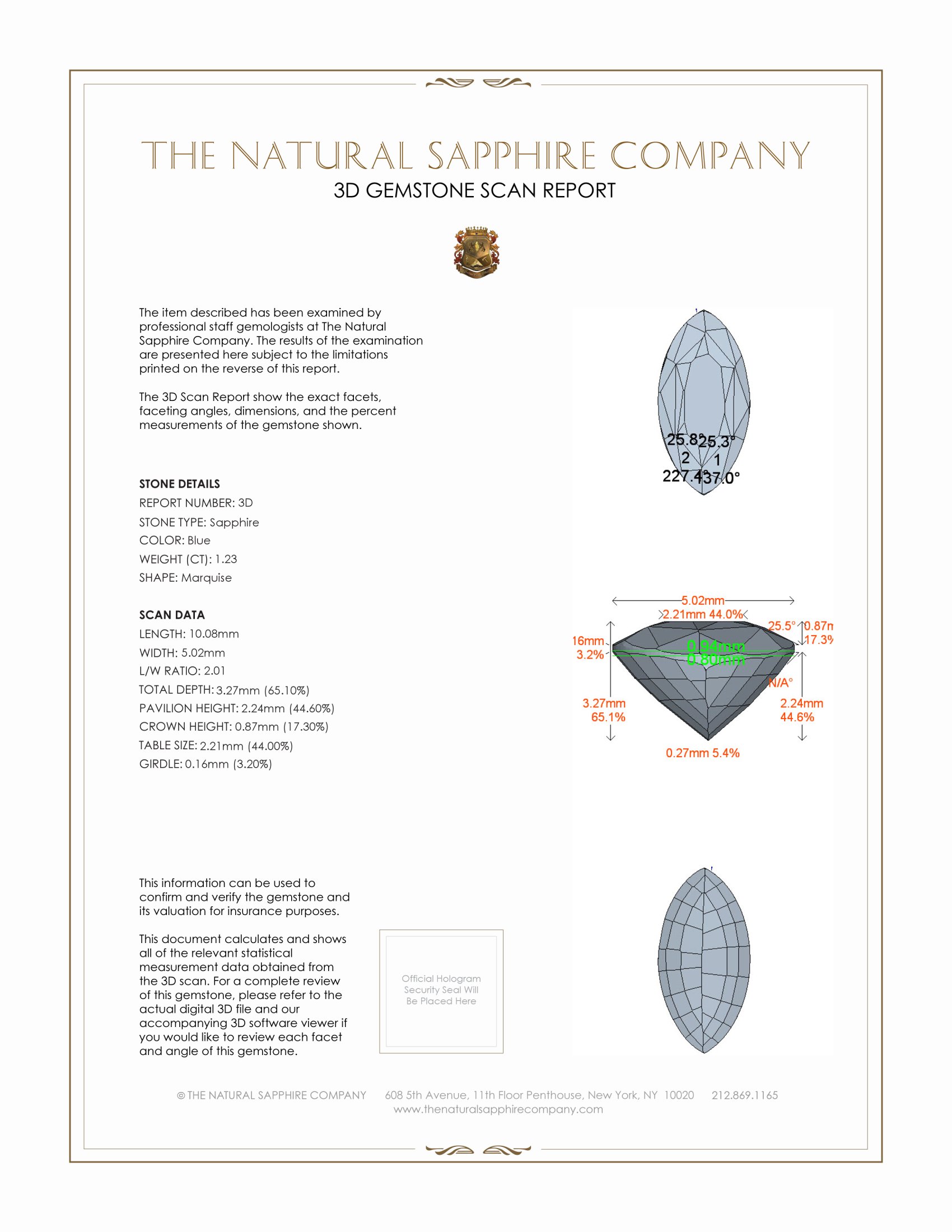 2.29 Ct.Tw. Blue Sapphire Pair from Madagascar