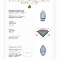 2.29&nbsp;Ct.Tw.Total Carat Weight Blue Sapphire Pair from Madagascar 3 D Scan Report