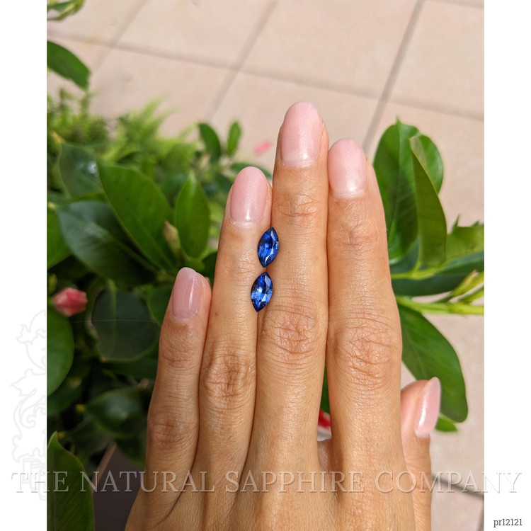 2.26 Ct.Tw. Blue Sapphire Pair from Madagascar