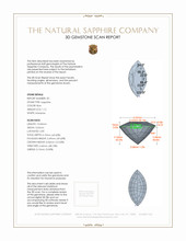 2.26&nbsp;Ct.Tw.Total Carat Weight Blue Sapphire Pair from Madagascar 3 D Scan Report