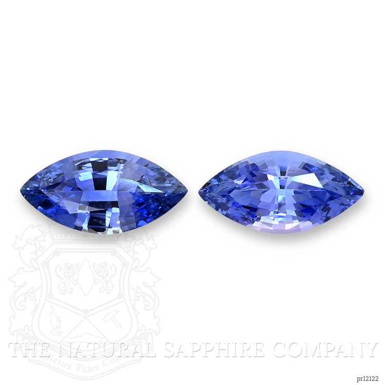 4.15 Ct.Tw. Blue Sapphire Pair from Madagascar