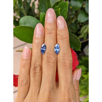 4.15&nbsp;Ct.Tw.Total Carat Weight Blue Sapphire Pair from Madagascar Life Style