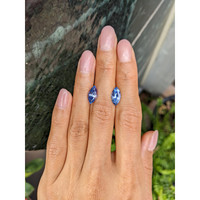 4.15&nbsp;Ct.Tw.Total Carat Weight Blue Sapphire Pair from Madagascar Life Style