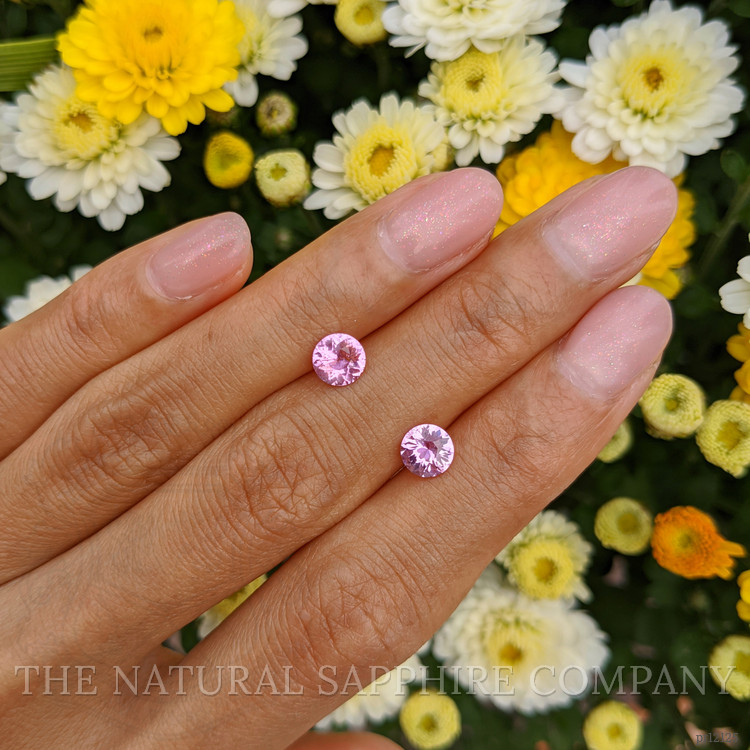 1.77 Ct.Tw. Pink Sapphire Pair from Ceylon (Sri Lanka)