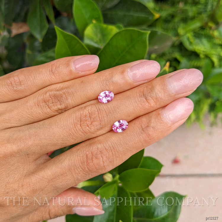 1.90 Ct.Tw. Pink Sapphire Pair from Ceylon (Sri Lanka)