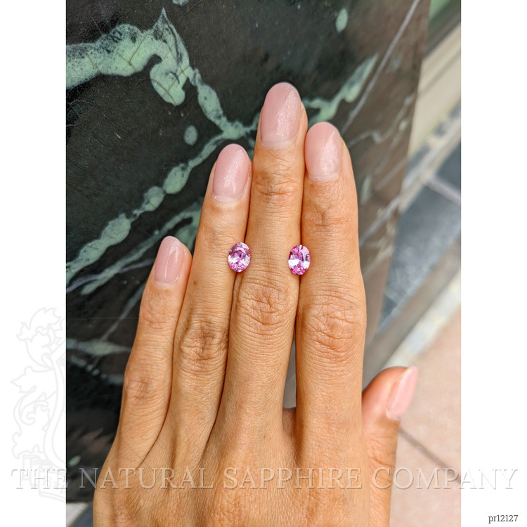 1.90 Ct.Tw. Pink Sapphire Pair from Ceylon (Sri Lanka)
