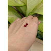 1.44 Ct.Tw.Total Carat Weight Ruby Pair from Mozambique Life Style