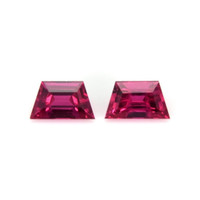 0.88 Ct.Tw.Total Carat Weight Ruby Pair from Mozambique Video