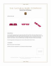 0.78 Ct.Tw.Total Carat Weight Pinkish Red Ruby Pair from Mozambique Appraisal