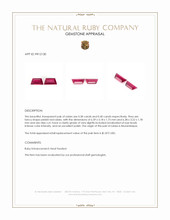 0.78 Ct.Tw.Total Carat Weight Ruby Pair from Mozambique Appraisal