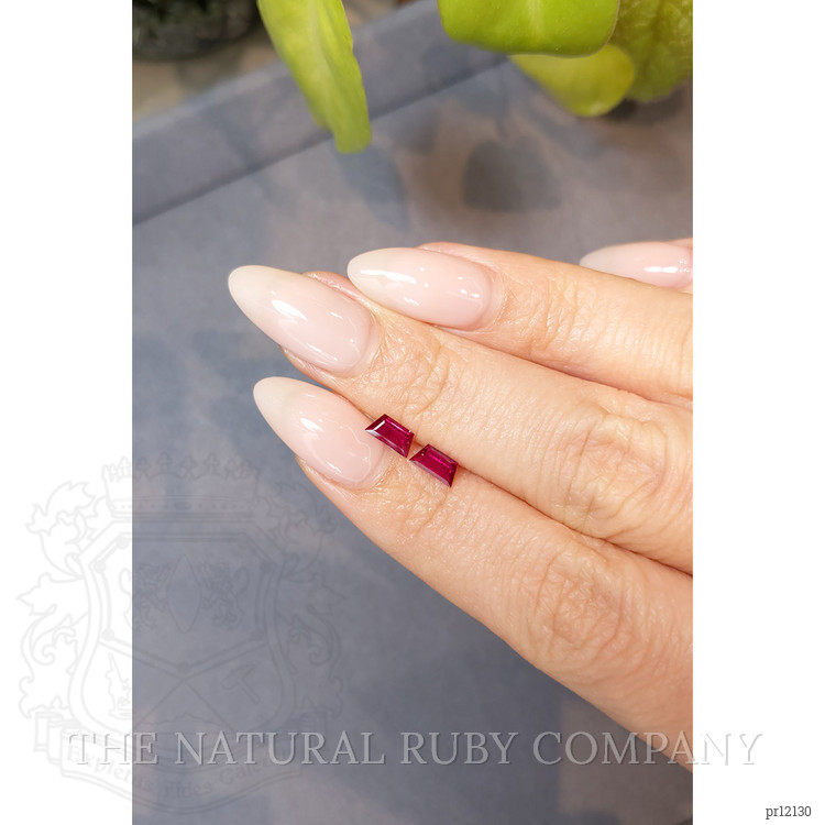 0.78 Ct.Tw. Ruby Pair from Mozambique