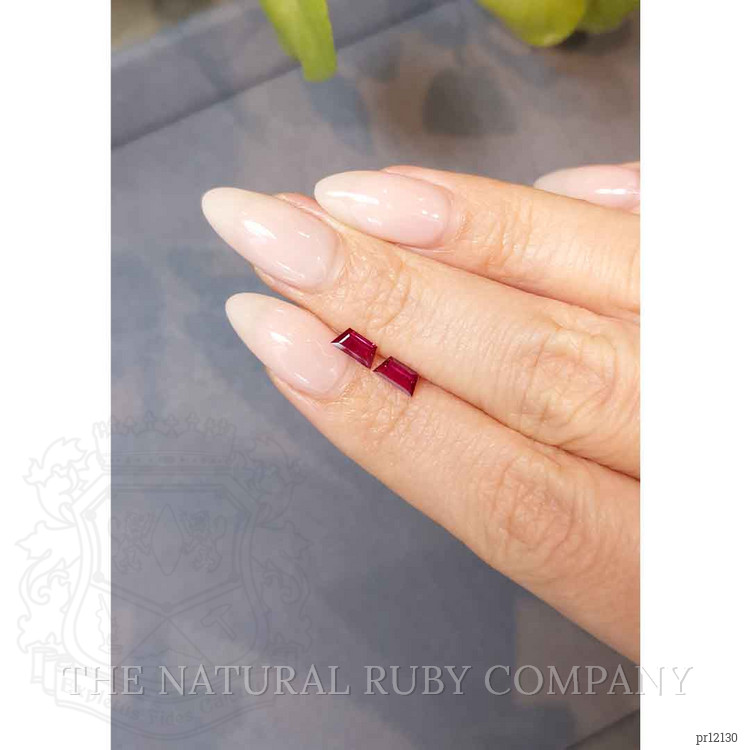 0.78 Ct.Tw. Ruby Pair from Mozambique