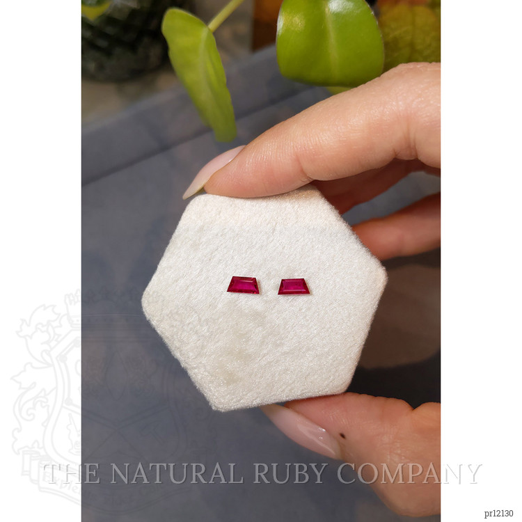 0.78 Ct.Tw. Ruby Pair from Mozambique
