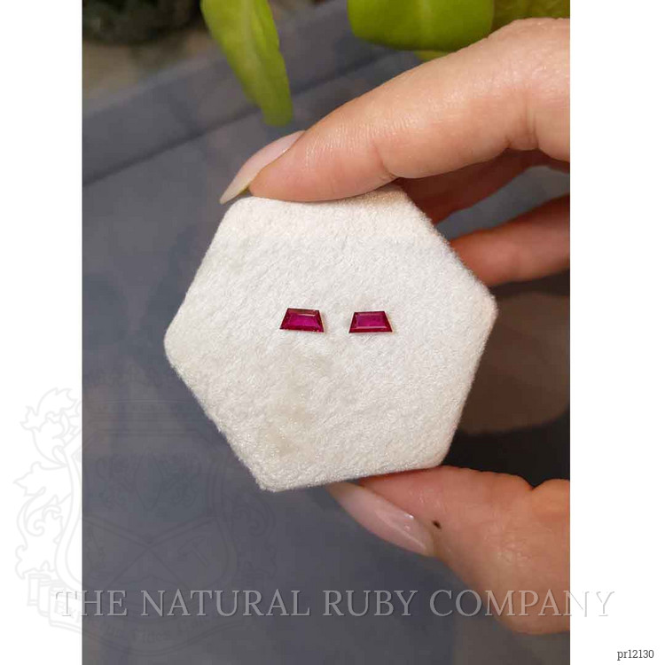 0.78 Ct.Tw. Ruby Pair from Mozambique