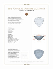 2.58&nbsp;Ct.Tw.Total Carat Weight Blue Sapphire Pair from Australia 3 D Scan Report