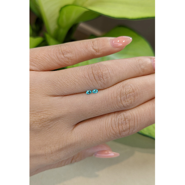 0.12 Ct.Tw. Paraiba Tourmaline Pair from Brazil