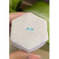 0.12&nbsp;Ct.Tw.Total Carat Weight Paraiba Tourmaline Pair from Brazil Life Style