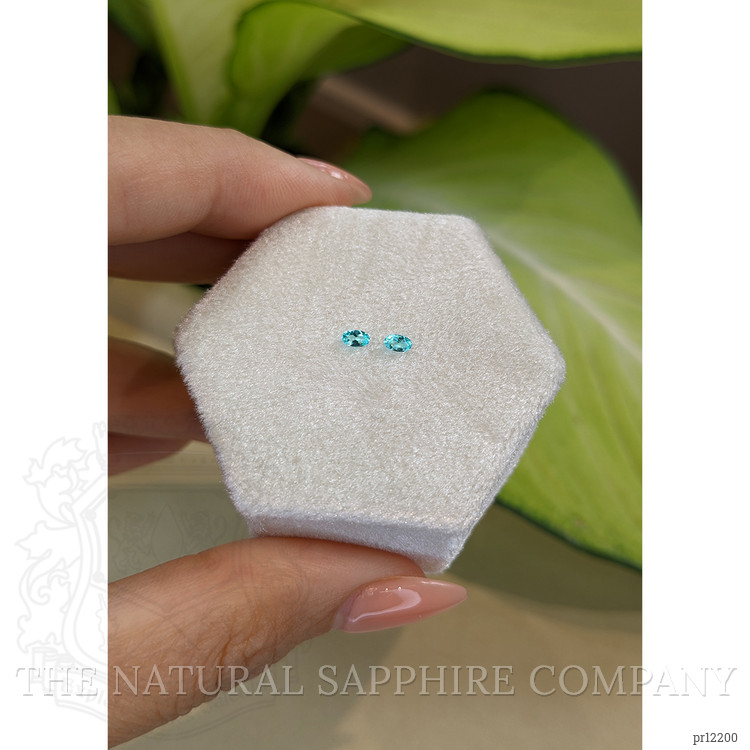 0.14 Ct.Tw. Paraiba Tourmaline Pair from Brazil