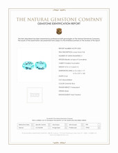 0.27 Ct.Tw.Total Carat Weight Greenish Blue Paraiba Tourmaline Pair from Brazil Scan Report