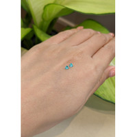 0.18 Ct.Tw.Total Carat Weight Paraiba Tourmaline Pair from Brazil Life Style