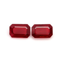 1.34 Ct.Tw.Total Carat Weight Ruby Pair from Mozambique Video