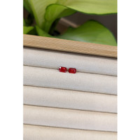 1.34 Ct.Tw.Total Carat Weight Ruby Pair from Mozambique Life Style