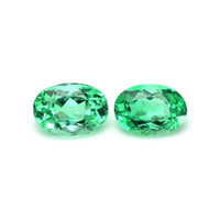 1.31 Ct.Tw.Total Carat Weight Emerald Pair from Afghanistan Video