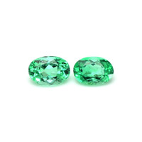 1.31 Ct.Tw.Total Carat Weight Emerald Pair from Afghanistan Video