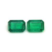 1.38 Ct.Tw.Total Carat Weight Emerald Pair from Afghanistan Video